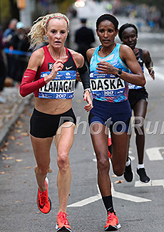 Flanagan Broke Away from Daska and Others to win the 2017 NYC Marathon. Can she do it again in Boston?